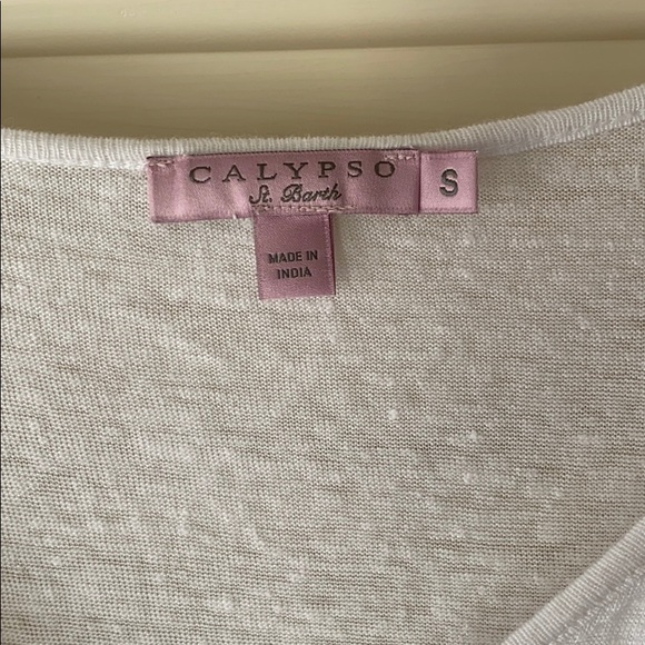 Calypso St. Barth Linen VNeck Top - Picture 2 of 2